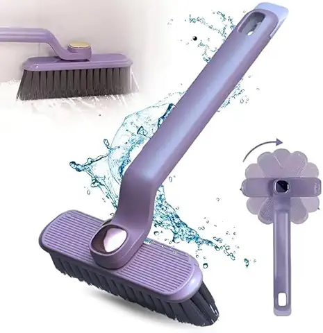 AGARO Royal Electric Spin Scrubber, Cleaning Brush Scrubber for Home, 400RPM/Min, 8 Replaceable Brush Heads, 90 Min Work Time, 3 Adjustable Size, 2 Adjustable Speeds, for Bathroom, Floor Tiles, White